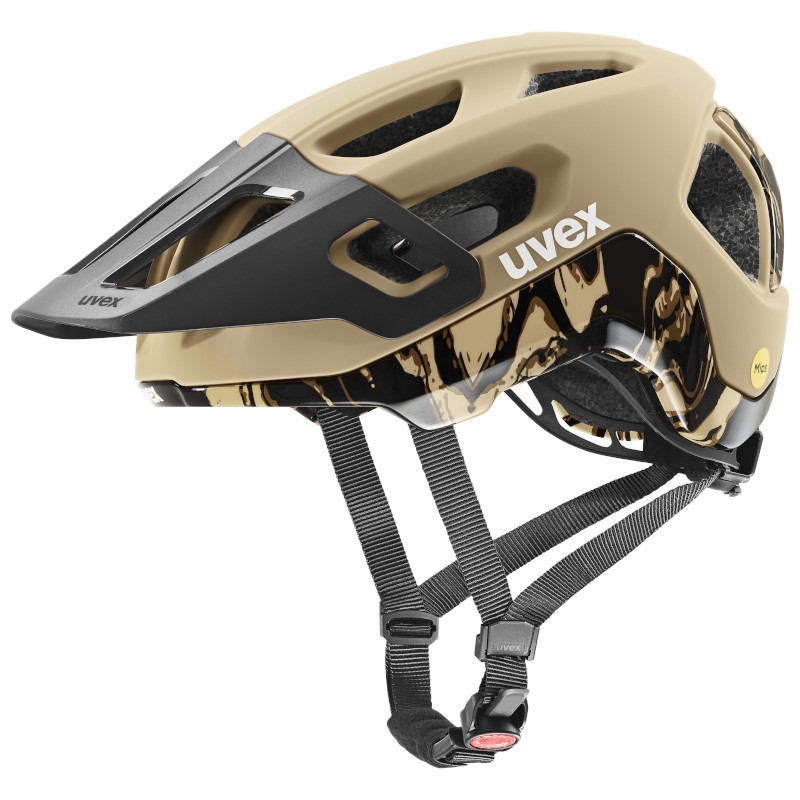 Uvex react MIPS Fahrradhelm - desert-black matt