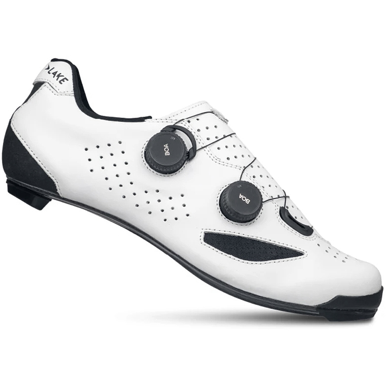 Lake CX239 Rennradschuhe Herren - Breit - weiß/schwarz