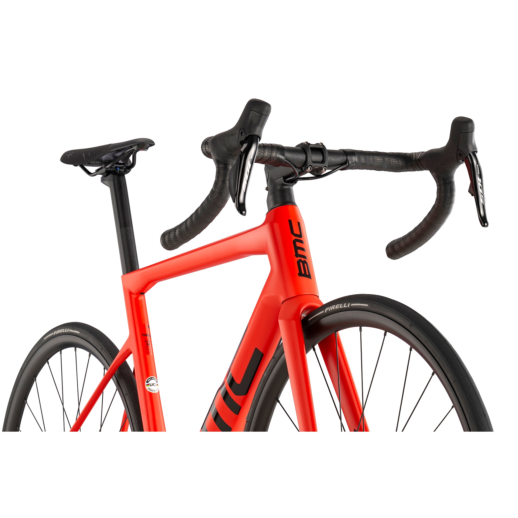 BMC TEAMMACHINE SLR THREE - Carbon Rennrad - 2026 - neon red - Image 5