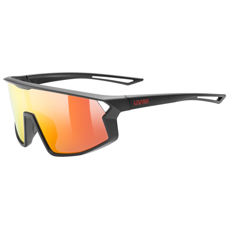 Uvex skyryse jr. Fahrrad-Brille Kinder - black mattt/mirror red