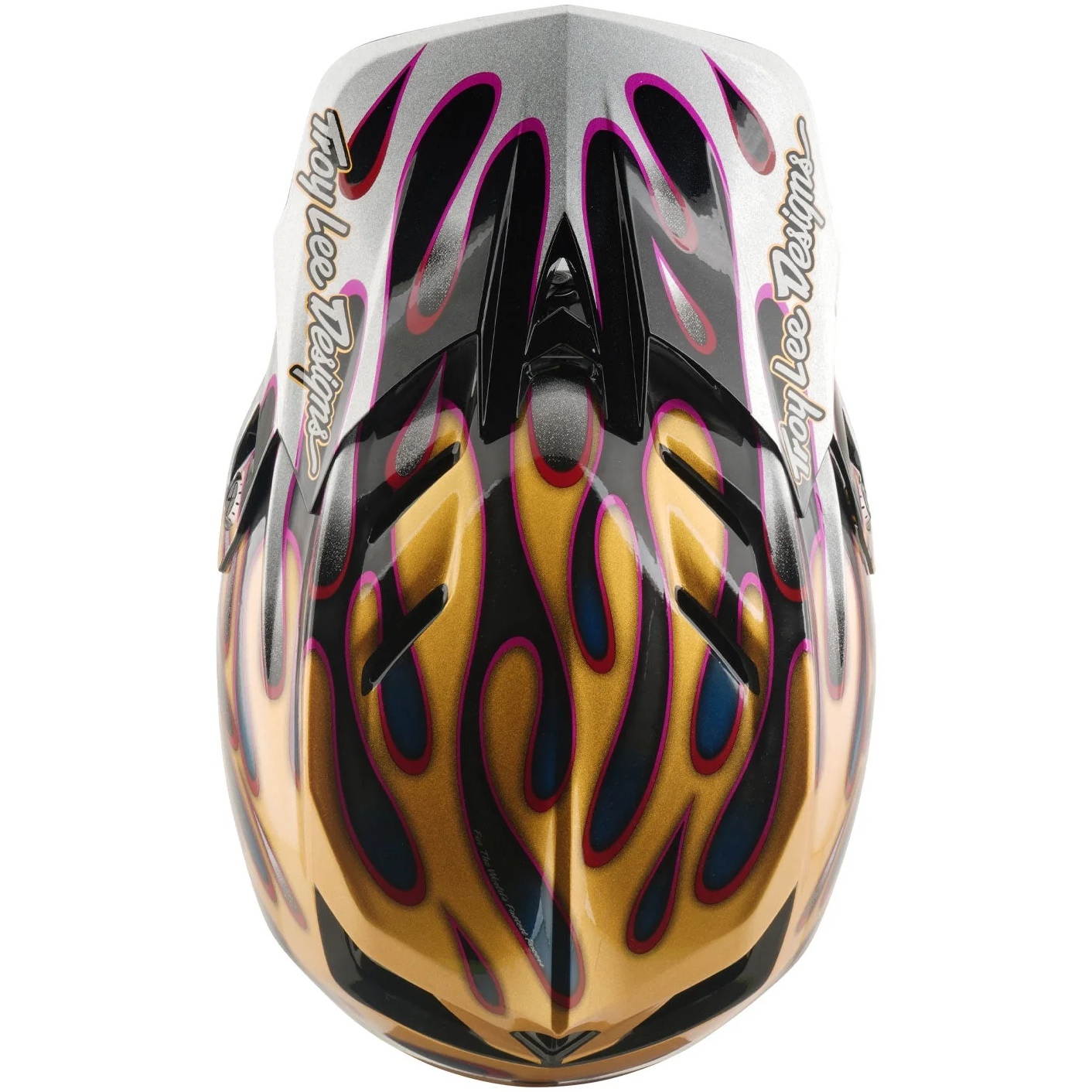 Troy Lee Designs D4 Carbon MIPS Helm - Overspray Gold/Black - Image 8