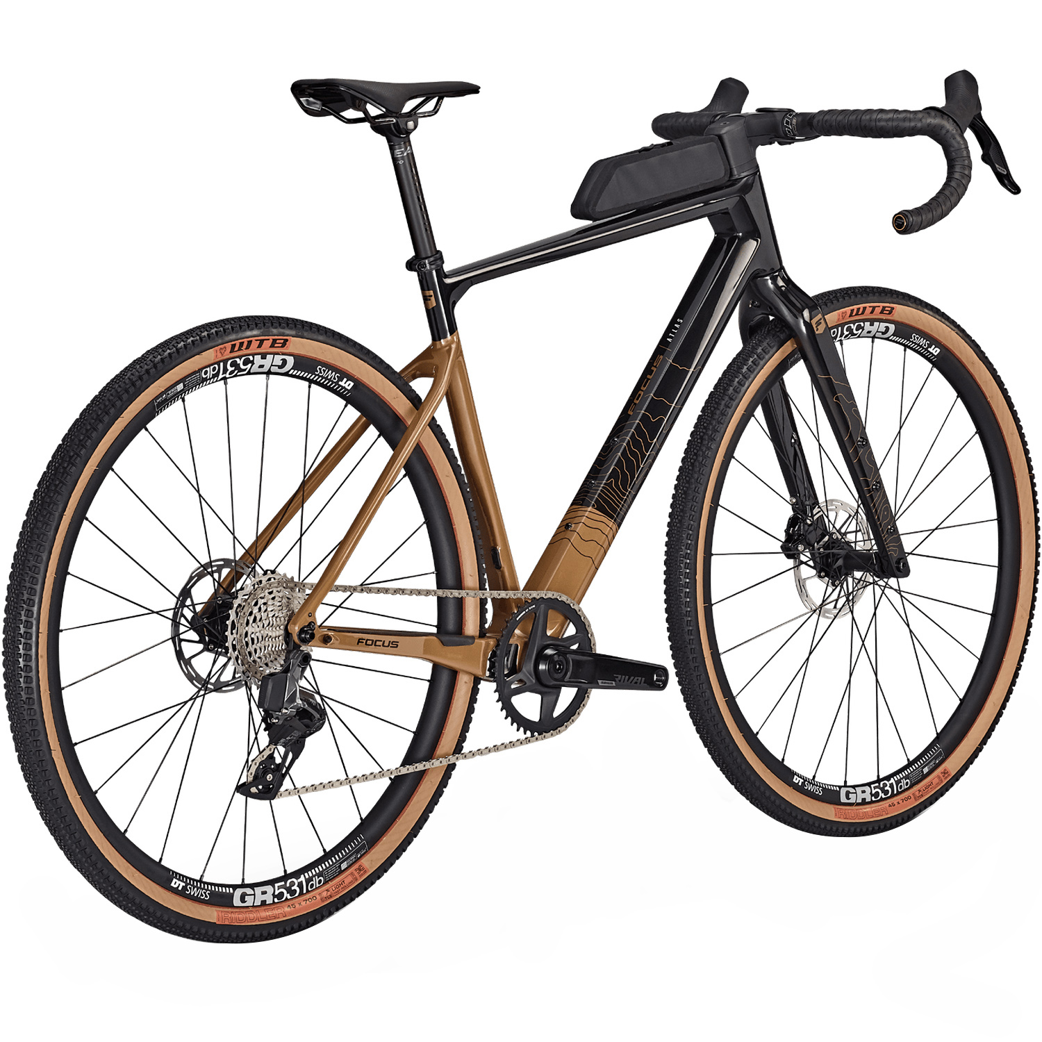 FOCUS ATLAS 8.0 - Classified - Carbon Gravel Bike - 2025 - carbon raw glossy / goldrush glossy - Image 4