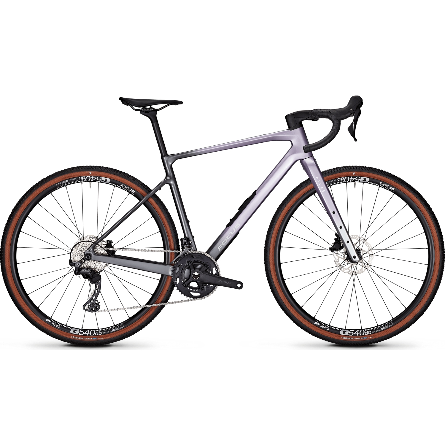 FOCUS ATLAS 8.7 - Carbon Gravel Bike - 2026 - lavender / steelgrey