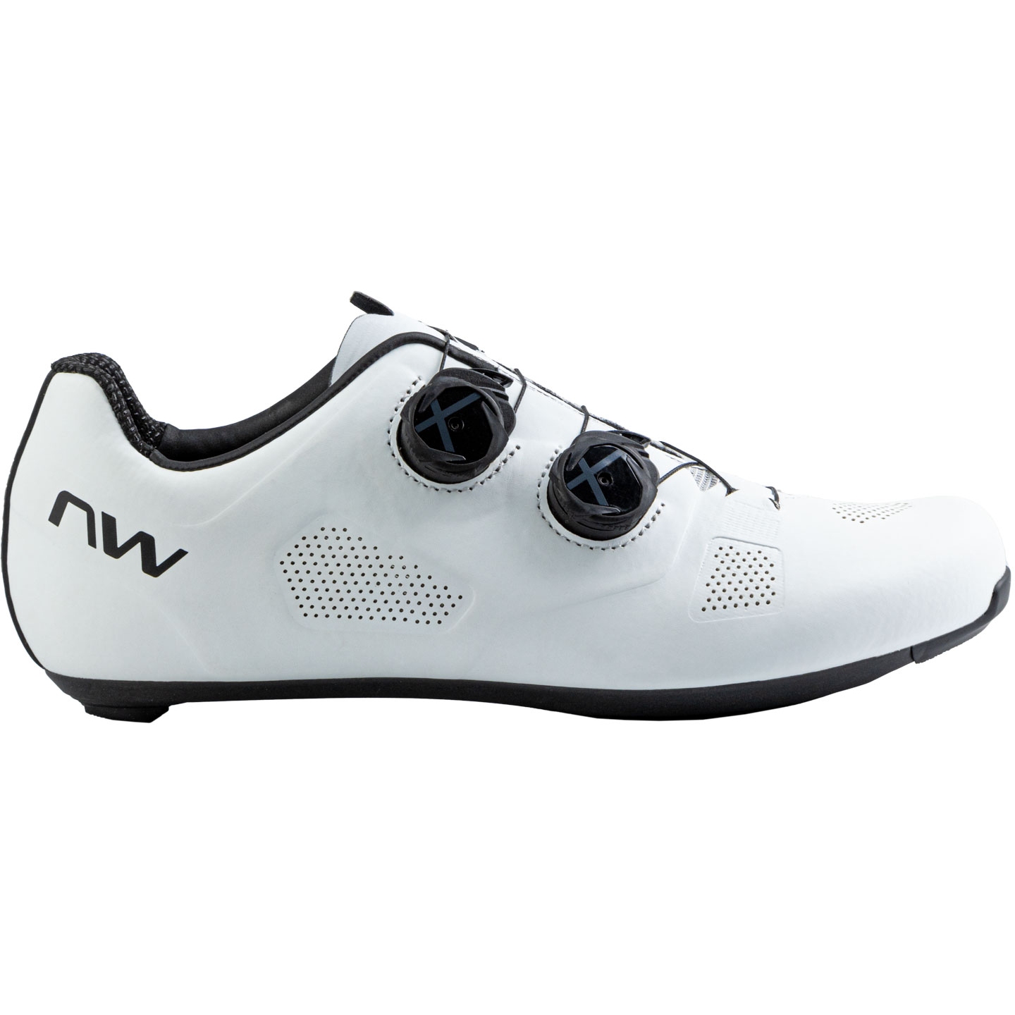 Northwave Revolution Rennradschuhe Herren - Breit - weiß/schwarz 51