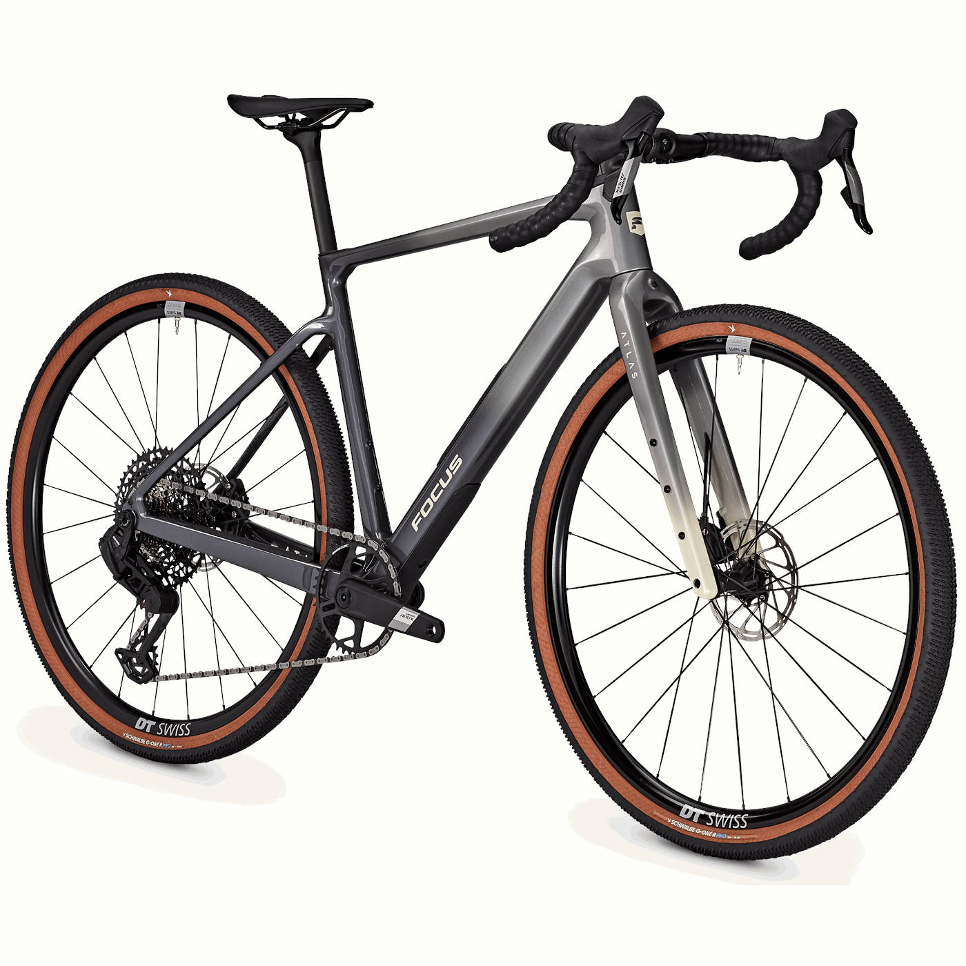 FOCUS ATLAS 8.8 - S1000 AXS - Carbon Gravel Bike - 2026 - nepalsilver / steelgrey - Image 3