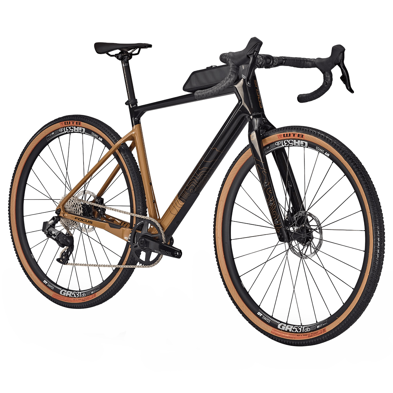 FOCUS ATLAS 8.0 - Classified - Carbon Gravel Bike - 2025 - carbon raw glossy / goldrush glossy - Image 3