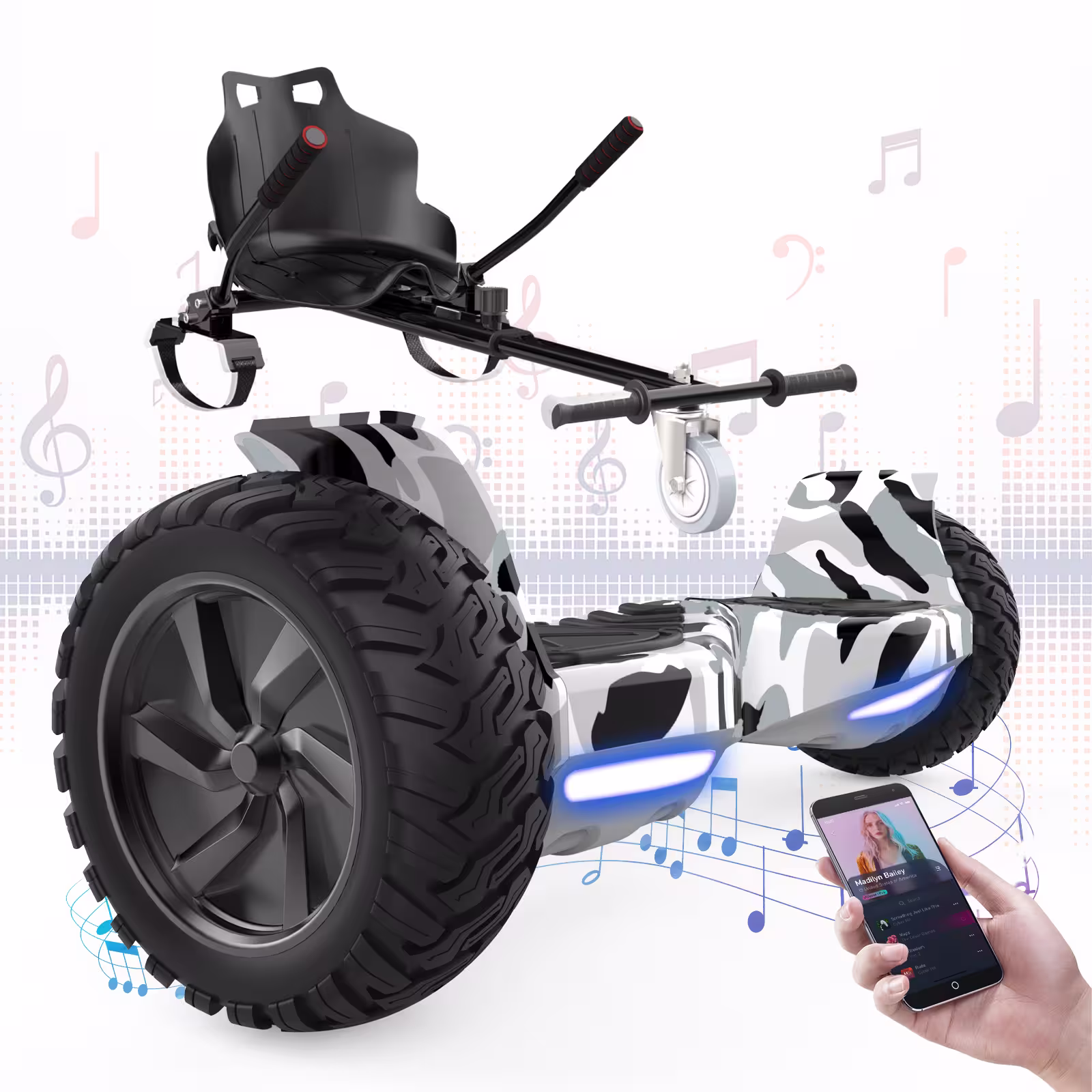 Hoverboard mit Go-Kart 8,5 Zoll, Bluetooth RCB-HY-A16