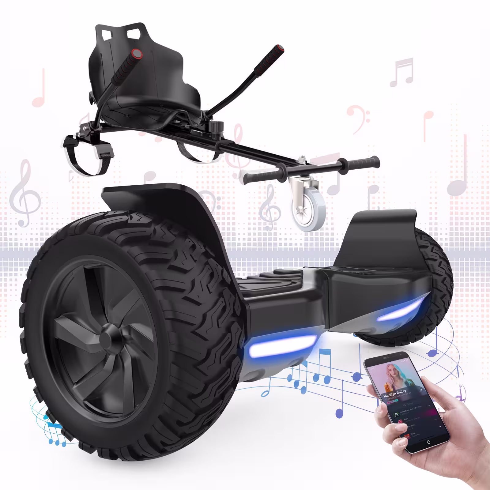 Hoverboard mit Go-Kart 8,5 Zoll, Bluetooth RCB-HY-A16